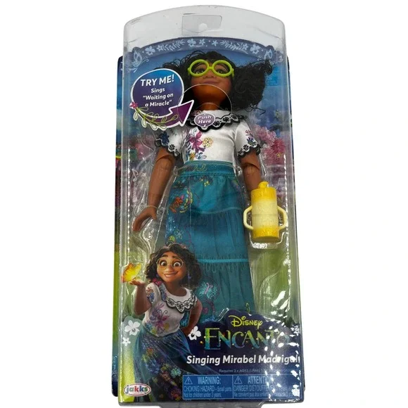 Disney Jakks Pacific Singing Mirabel Madrigal Doll Encanto Teal Floral