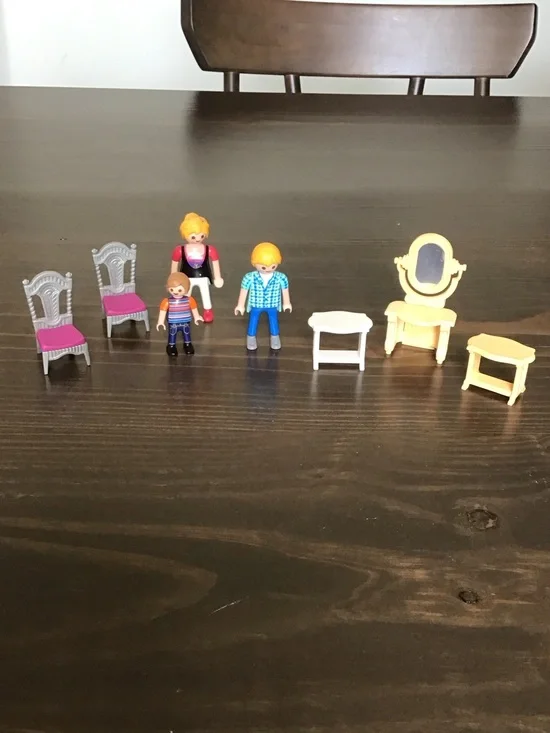 Vintage Playmobil Victorian Dollhouse/ Figures partial set