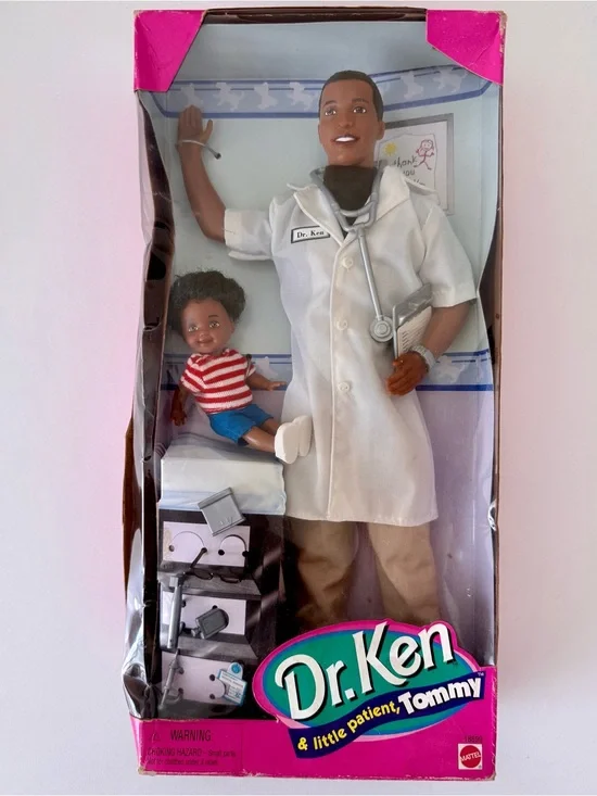VTG 1997 Dr. Ken & Tommy African American Doll Set Mattel 18899 New In Box