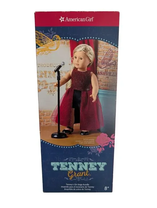 American Girl Tenney Grant On Stage Bundle New in Box Split Dress Shorts Mic