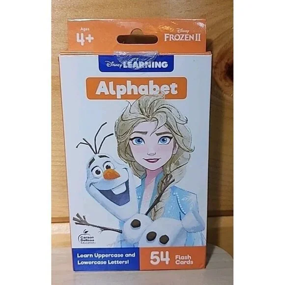 Disney Learning Frozen 2 Alphabet Flash Cards 54 Flash Card Upper And Lowercase