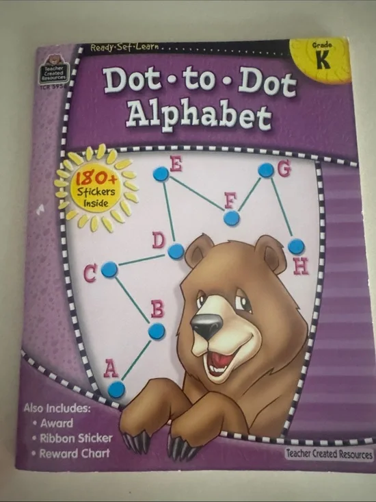 Dot-to-Dot Alphabet Kids Activity Book - Purple