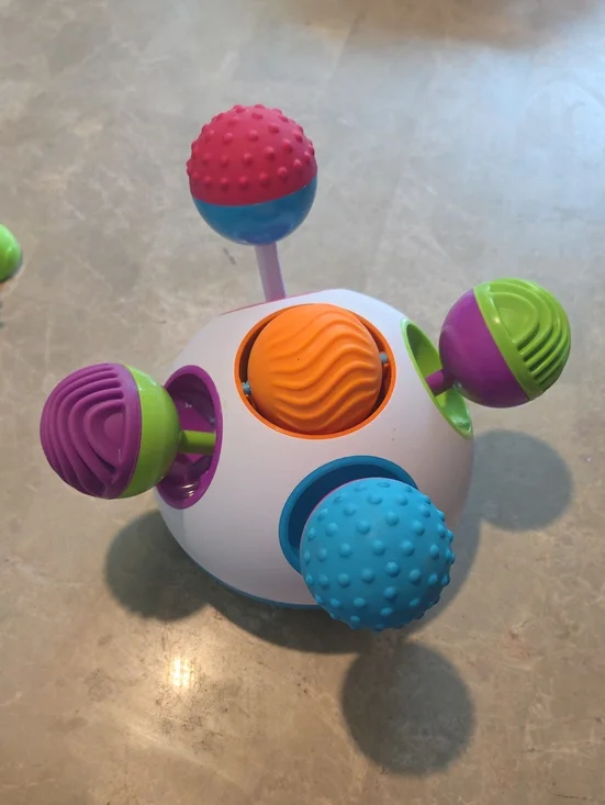Colorful Sensory Activity Ball Toy - Purple, Blue, Green, Orange, Pink