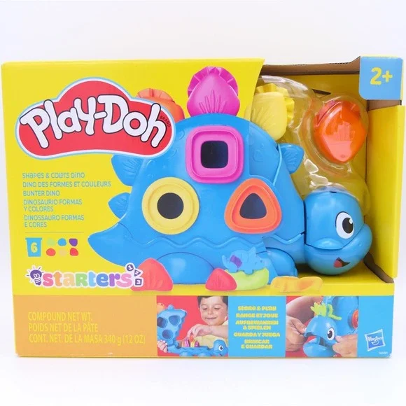 Play-Doh Starters Shapes & Colors Dino - Store & Play Set For Ages 2+ Hasbro