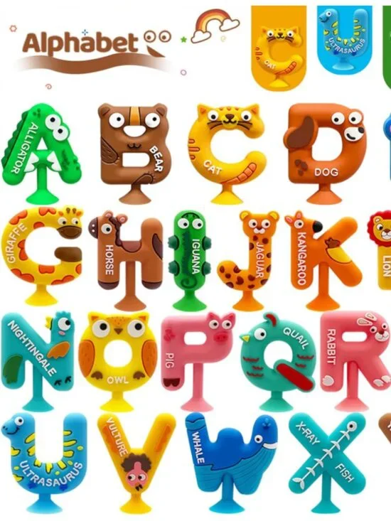 26pcs Alphabet Bath Toys for Toddlers