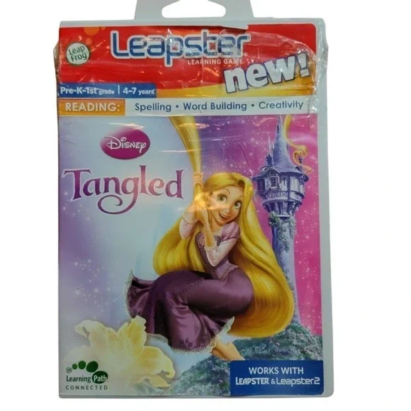 Leap Frog Leapster Learning Game Reading Disney Tangled‎ learn
