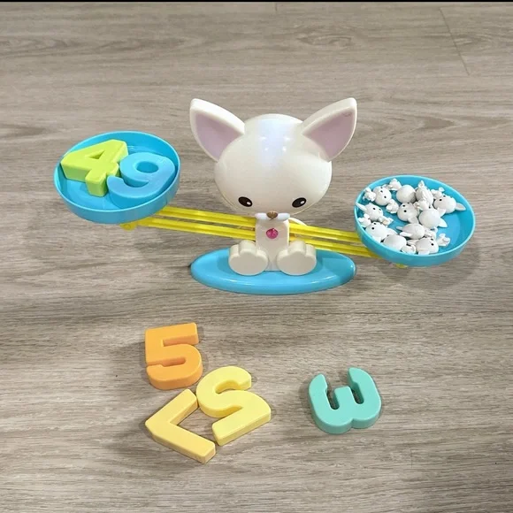 Kids Balance Scale Toy with Numbers missing piece