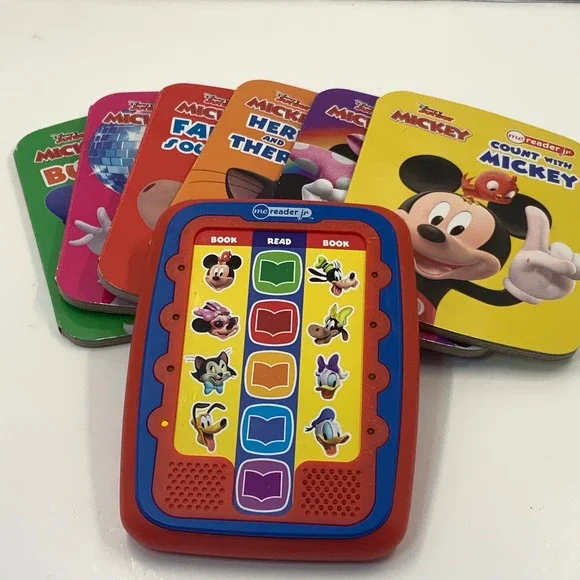 Disney Junior Mickey Mouse Me Reader Jr Electronic‎ Reader and 6 Board Book Set