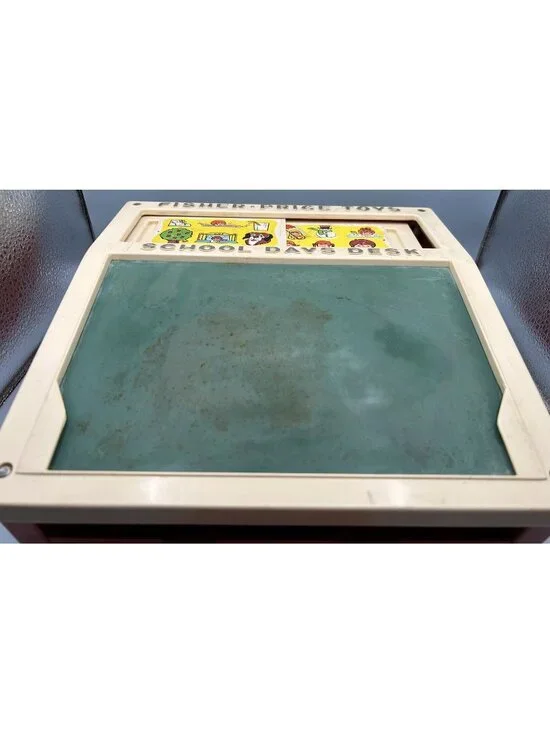 1972 Vintage Fisher Price School Days Desk  NOT Complete READ