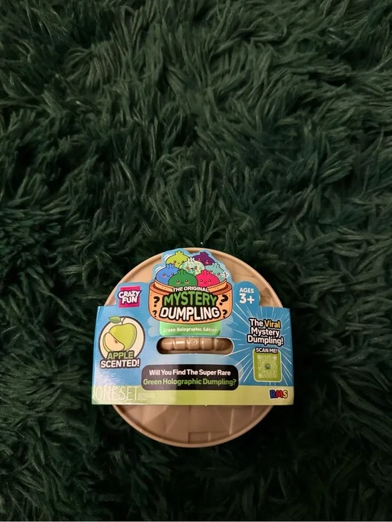 Crazy Fun Green Holographic  Mystery Squishy Dumplings Edition