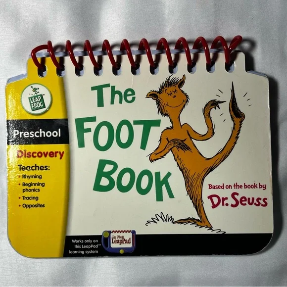 LeapFrog Tag The Foot Book‎ by Dr. Seuss Preschool Reading Book Only