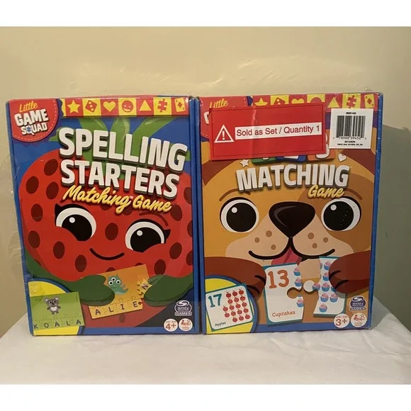 *New in Packaging*‎ Spin Master Match and Learn Puzzle Games (Set of 4)