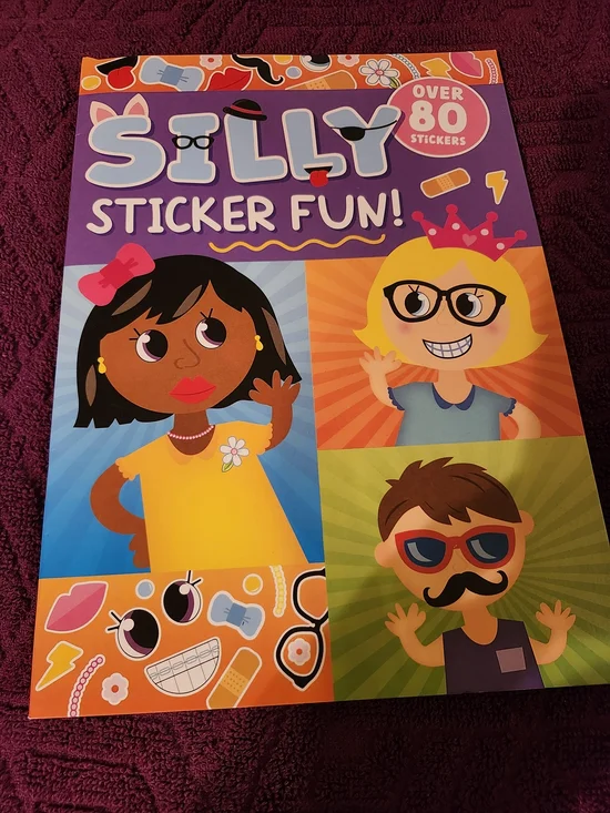 Sticker Fun! Kids Activity Book - Purple & Multicolor