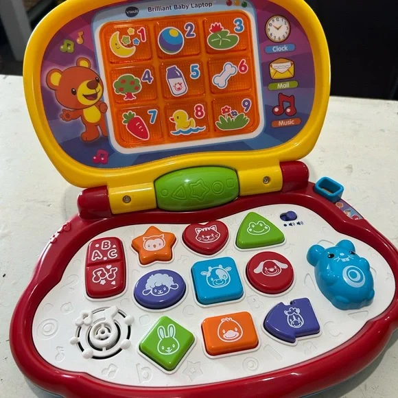 VTech‎ Brilliant Baby Laptop Learning Toy Colors Shapes Animals Music Sensory T7