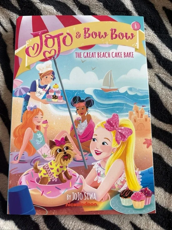 Nickelodeon JoJo Siwa Beach Cake Bake Book Pink Yellow Blue