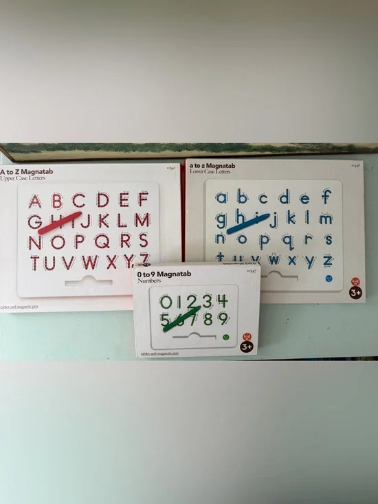 Magnatab  A to Z Upper & Lower Case Letter & Numbers & Pen Reusable Brand New