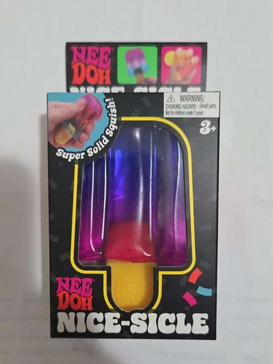 Nice-Sicle Super Solid Squish Toy - Purple, Pink & Yellow