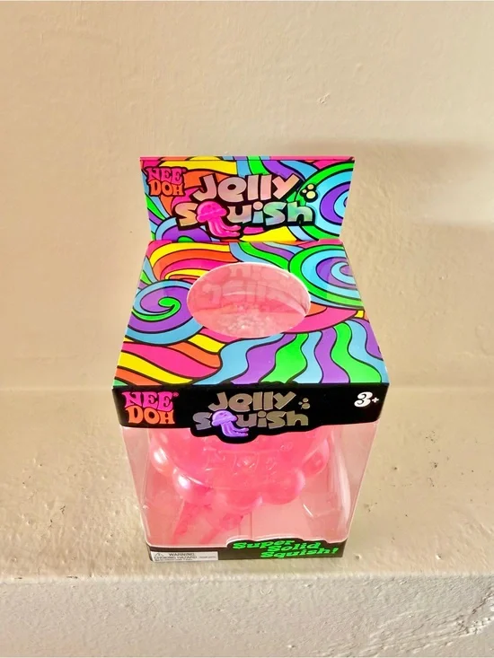 100% AUTHENTIC Schylling Needoh Jelly Squish - pink! Brand new, unopened!