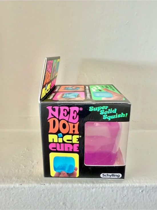 100% AUTHENTIC Schylling NeeDoh Nice Cube - Purple! Brand new, unopened!