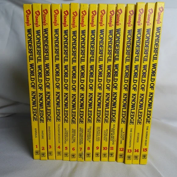 Disney's Wonderful World of Knowledge Complete 1-25 + 1987-1992 Yearbooks