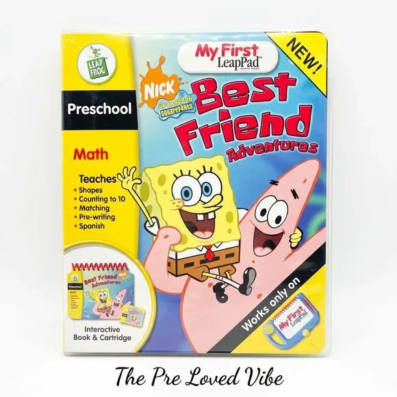 Leap Frog Leapster Leap Frog  BOOK CARTRIDGE Spongebob Best Friends