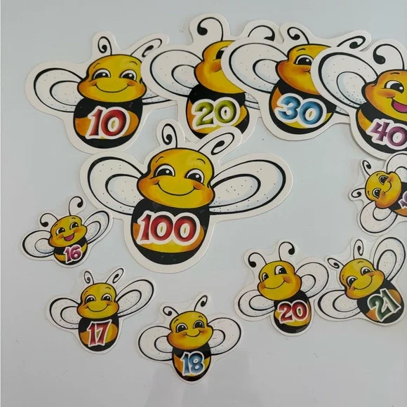 Colorful Bee Number Set 1-100