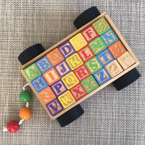 *Wooden Blocks and FAO Schwarz Pull Tray