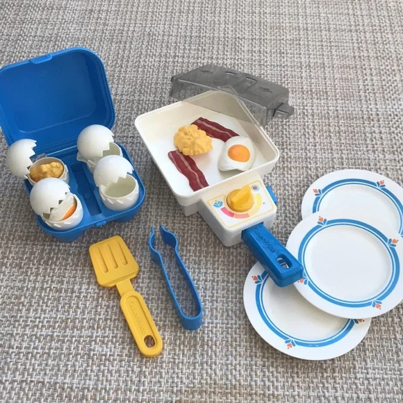 Vintage Fisher-Price Eggs & Frying Pan