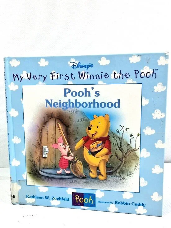 Vintage Winnie the Pooh Book, My First Winnie the Pooh, Pooh's Neighborhood, 90s