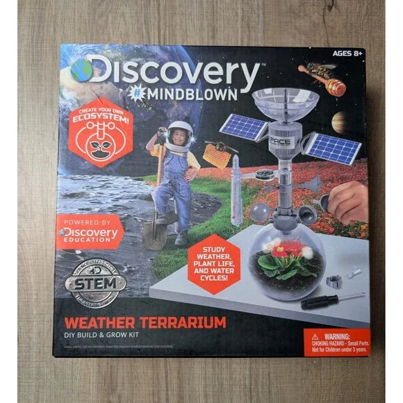 NEW Discovery Mindblown Weather Terrarium Stem DIY Build & Grow Kit $50