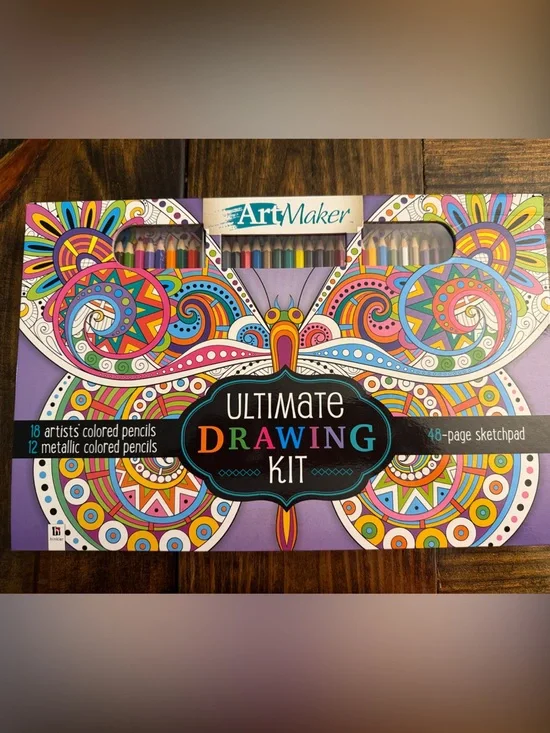 ArtMaker Ultimate Drawing Kit w/Variety 30 Color Pencil Set (OS)