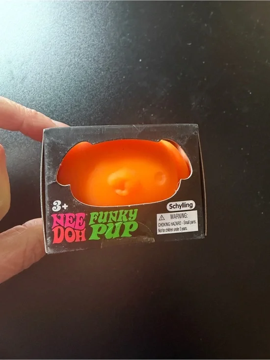 New Nee Doh Funky Pup Dog Puppy Orange Super Squishy Toy Squish Needoh Viral