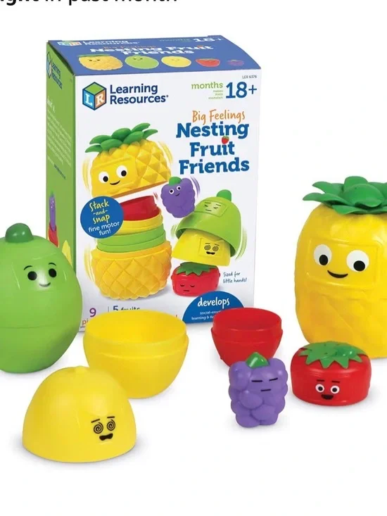 Big Feelings Nesting Fruit Friends - Colorful Stacking Toy