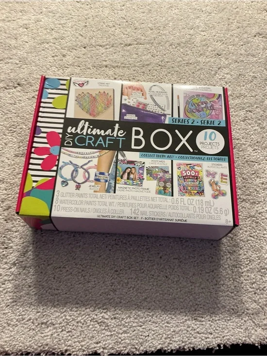 Source Unknown Ultimate DIY Craft Box - Pink, Black, White, Green, Blue