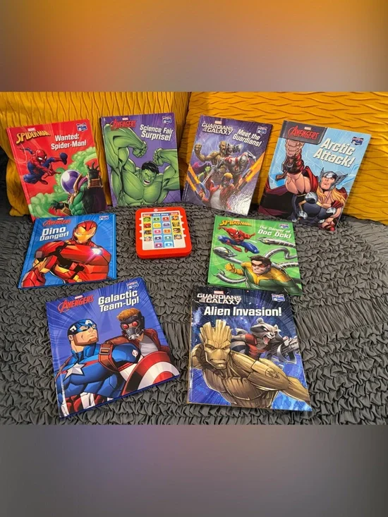 Me Reader- Marvel Kids Learning Books With Red Interactive Read Along Tablet