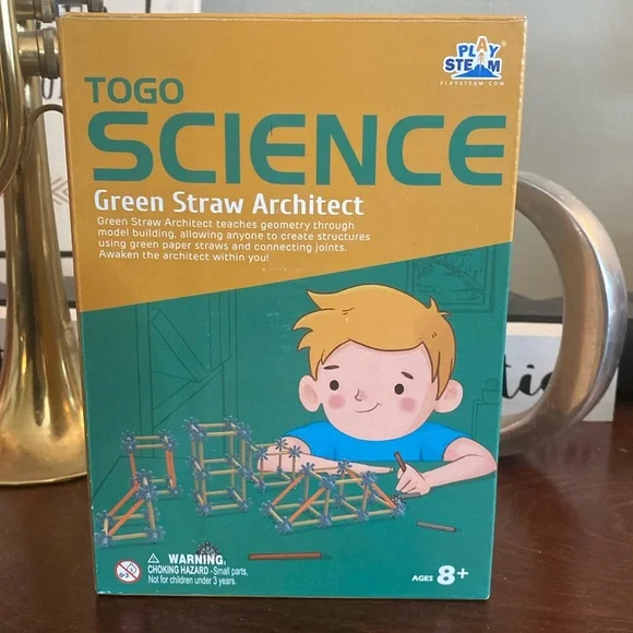 Playsteam Green Straw Architect- To Go Science- Building Set