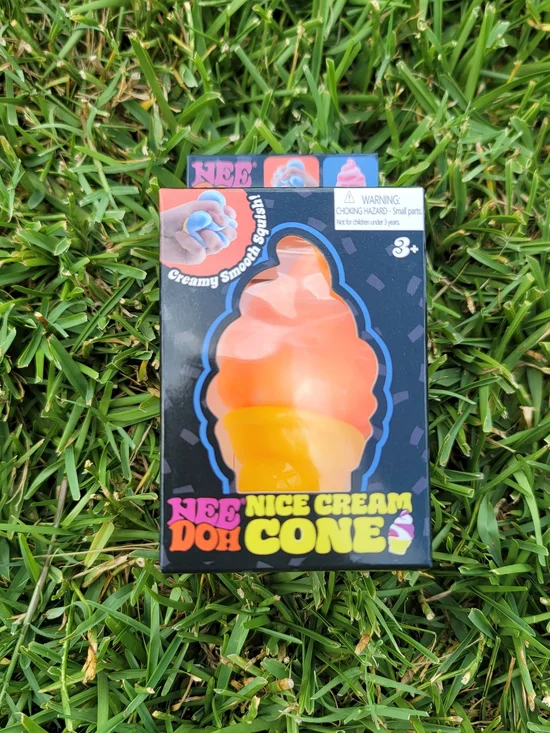 NeeDoh Nice Cream Cone Squishy Toy - No Logo