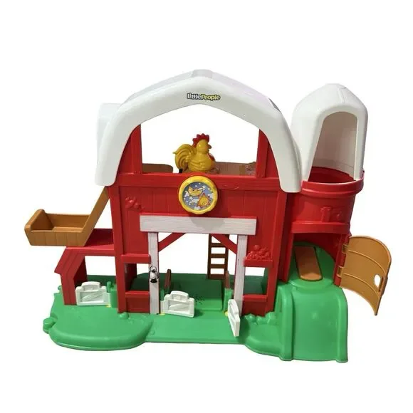 Fisher Price 2013 Little People Farm Barn Silo Sounds Playset Sounds Works