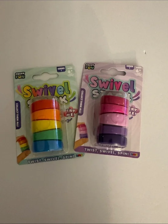 Swivel Stack Toy - Rainbow and Pink Sets