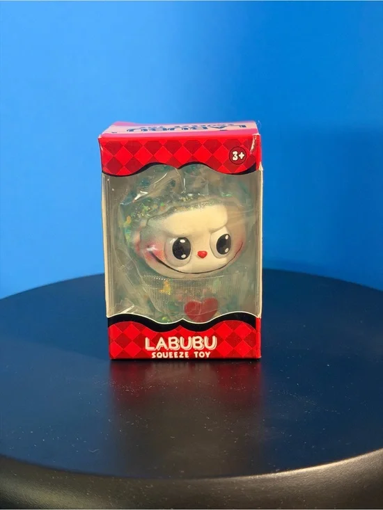 Labubu Style Glitter Squishy Squeeze Toy