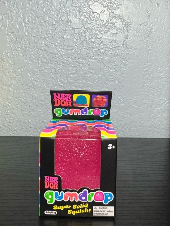 NeeDoh Gumdrop Super Solid Squish Toy - Pink