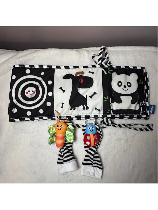 Aininai Baby High Contrast Soft Book Black White Sensory Toy