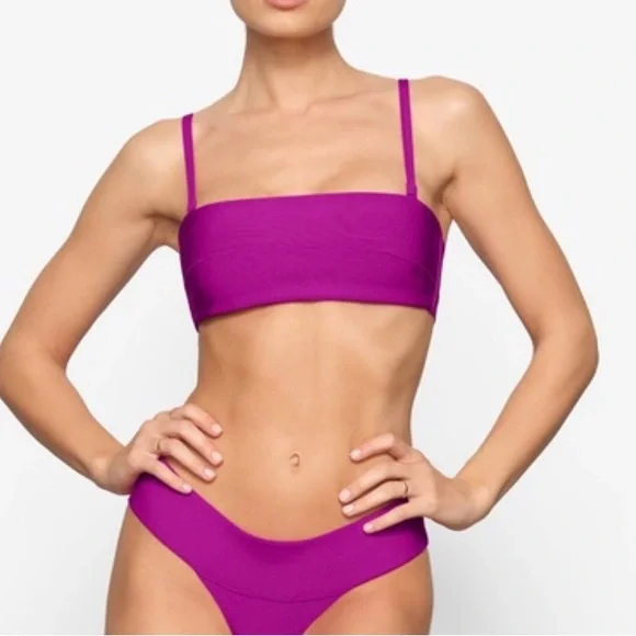 SKIMS Magenta Bikini Set