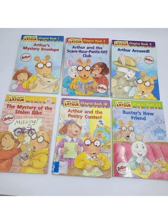 ARTHUR Lot of 6 Chapter Books by Marc Brown - BK323