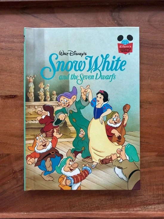 VTG 1994 Disney Snow White and Seven Dwarfs Grolier Book Club Edition New Mint