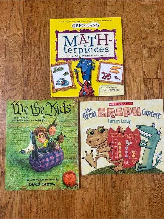Math-terpieces-hard cover with sleeve  The Great Graphic contest We the Kids