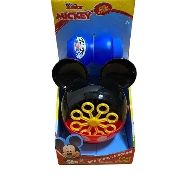 Disney Mickey Mouse Bubble Maker NEW Black Red Kids Toy