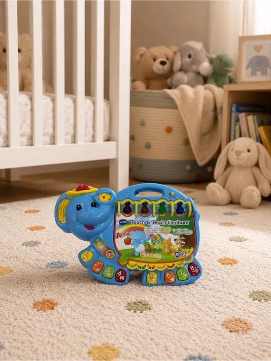 VTech Touch And Teach Elephant Learning Toy Music Numbers ABC Baby Toddler