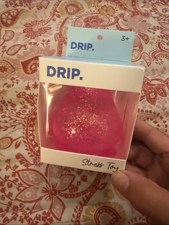 Drip Pink Stress Toy - Glitter Squish Sensory Toy