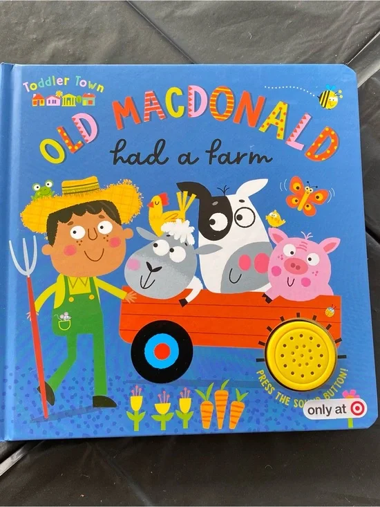 Old MacDonald Had a Farm Toddler Sound Book - Blue